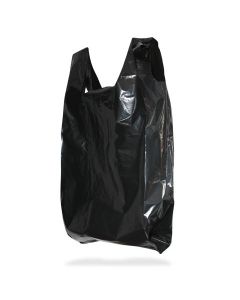 Sacola preta reciclada pacote com 5kg 50x70