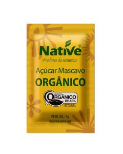 Açúcar Mascavo Orgânico Native Sachê - 250 Un. com 4g