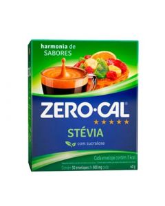 Adoçante Stevia Zero Cal Sachê - Caixa com 50 unidades