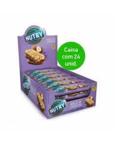 Barra de Cereal Nutry Avelã com Chocolate com 24 Unidades