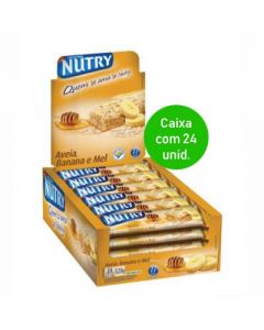 Barra de Cereal Nutry Banana,Aveia e Mel com 24 unidades