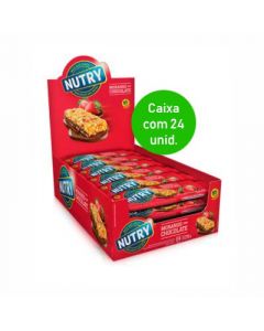 Barra de Cereal Nutry Morango com Chocolate com 24 unidades