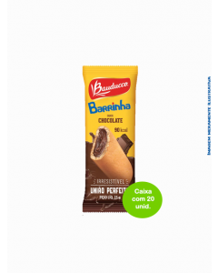 Barrinha Maxi Chocolate Bauducco 25g - Caixa com 20 unidades