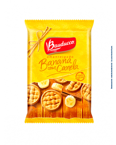 Biscoito Amanteigado Banana com Canela Bauducco - 375g