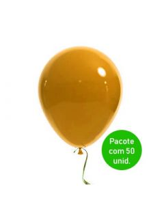 Bexiga Tradicional Laranja n°9 Mac Balloon - Pct. com 50