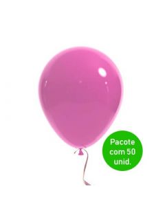 Bexiga Tradicional Rosa n°9 Mac Balloon - Pct. com 50 Unidades