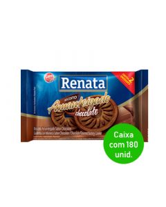 Biscoito Amanteigado Chocolate Renata Sache 9g - Caixa com 280
