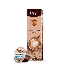 Cápsula 3 Corações Cappuccino com Avelã - Caixa c/ 10un