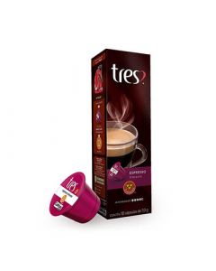 Cápsulas 3 Corações Espresso Vibrante - Caixa com 10 Unidades