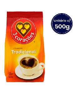 Café Tradicional 3 Corações Almofada 500g