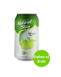 Chá Verde com Limão Natural Tea Lata 335ml - Caixa c/ 6 Un