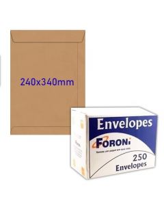 Envelope Kraft Foroni 240x340 - Caixa com 250 unidades
