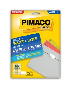 Etiqueta Pimaco A4 249 - 15mm x 26mm - Pct com 3150
