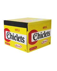 Goma de Mascar Chiclets Hortelã c/ 100un