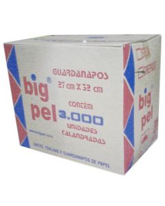 Guardanapo Simples Big Pel 27x32cm - Caixa com 30 pcts x 100 uni