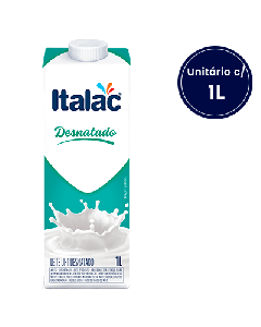 Leite Longa Vida Desnatado Italac 1 litro