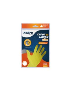 Luva Látex Multiuso Amarela M Nobre Par