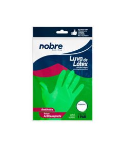 Luva Látex Multiuso Verde G Nobre Par