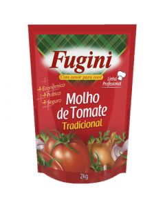 Molho de Tomate Tradicional Fugini - Pacote com 1,7kg