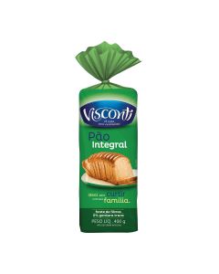 Pão de Forma Visconti Integral - Pacote com 400g