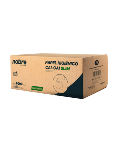 Papel Higiênico Folha Simples Cai-Cai Nobre c/ 8000 folhas