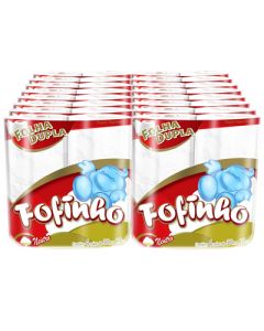 Papel Higiênico Folha Dupla Fofinho - Fardo com 64 Rolos