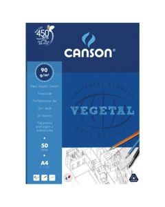 Papel Vegetal A4 Canson - Pacote com 50 Folhas