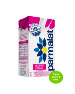 Leite UHT Integral Parmalat 1 Litro - Caixa com 12 Unidades