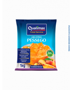 Gelatina de Pêssego Qualimax 1kg