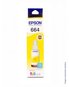 Refil Tinta Compatível Epson T664 Amarelo - 70ml