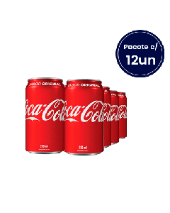Refrigerante de Cola Lata 350ml Coca-Cola - Pacote com 12