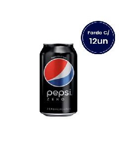 Refrigerante de Cola Zero Açúcar Pepsi 350ml Fardo com 12 unidades