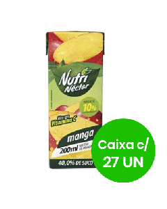 Suco Nutri Néctar de Manga 200ml - Caixa com 27 Unidades