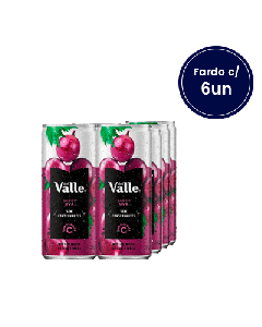 Suco Sabor Uva Del Valle Lata 290ml Fardo com 6 unidades