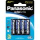 Pilha Comum AA Panasonic Pacote com 4 unidades