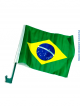 Bandeira do Brasil 30x40 com haste para carro