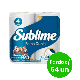 Papel Higiênico Sublime 30M : 16x4 rolos