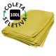 Saco para Lixo 100 Litros - Coleta Seletiva Amarelo - 100 unidades