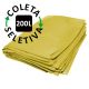 Saco para Lixo 200 Litros - Coleta Seletiva Amarelo - 100 unidades