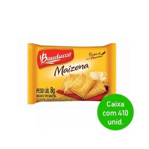 Biscoito Maizena Bauducco Sachê 8g - Caixa com 410