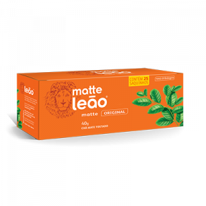Chá Matte Natural Leão com 25 Saquinhos