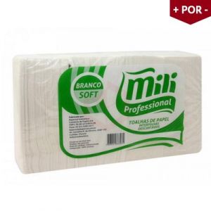 Papel Toalha Interfolha Soft Luxo Mili - Pacote com 1000 Unidades
